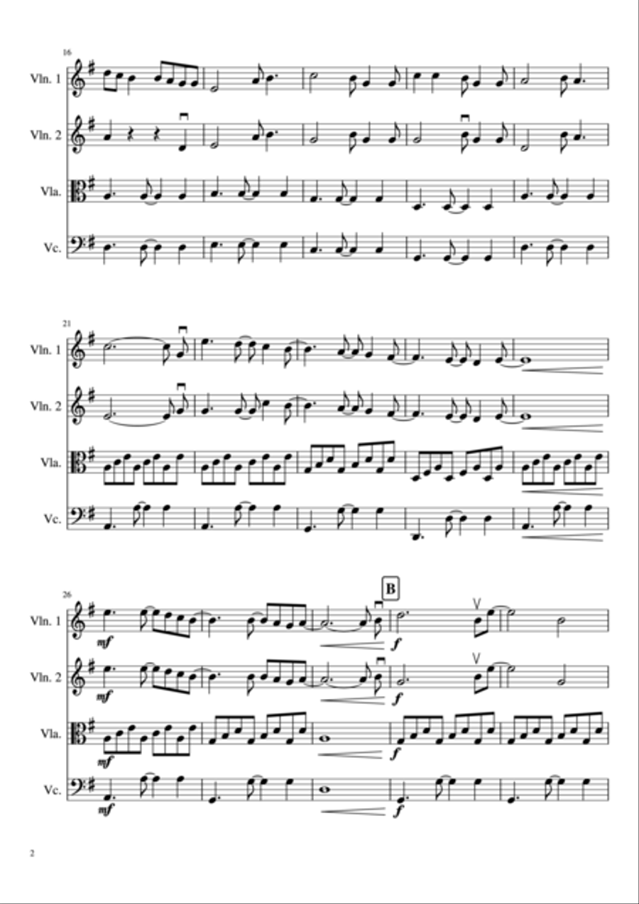 All Of Me All Of Me String Quartet scores gallery preview page 3