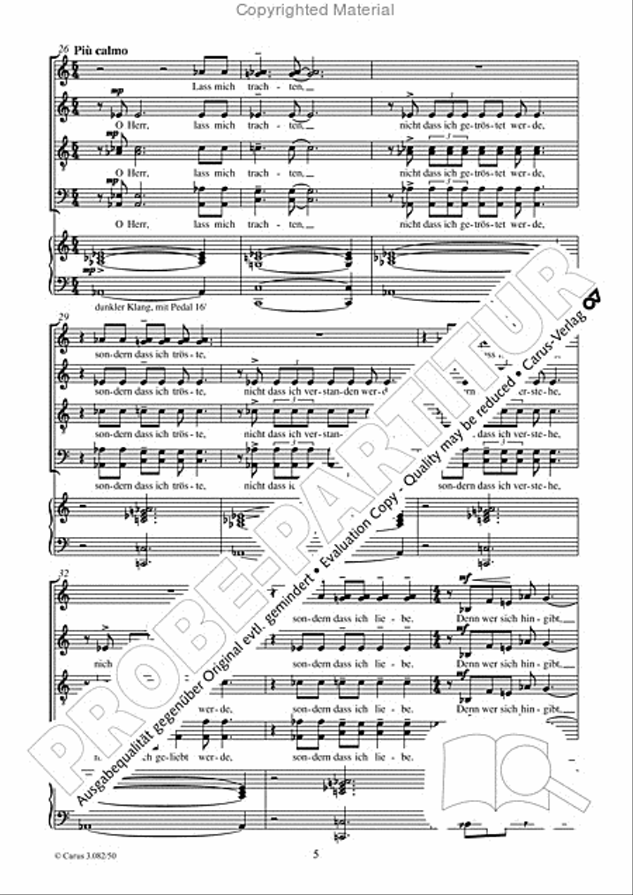 Herr, mach mich zum Werkzeug deines Friedens 4-Part scores gallery preview page 6