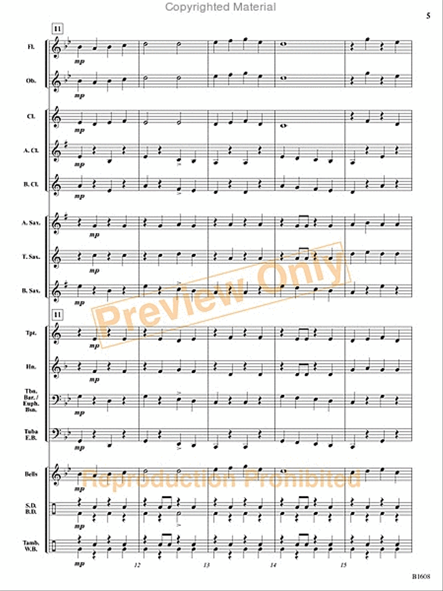 The Broken Marionette Concert Band scores gallery preview page 6