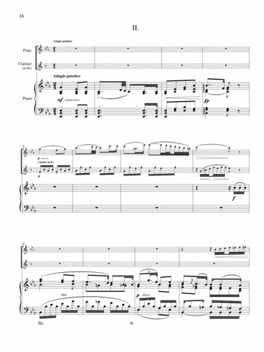Trio, Op. 119, for Flute, Clarinet (A/B-flat) and Piano