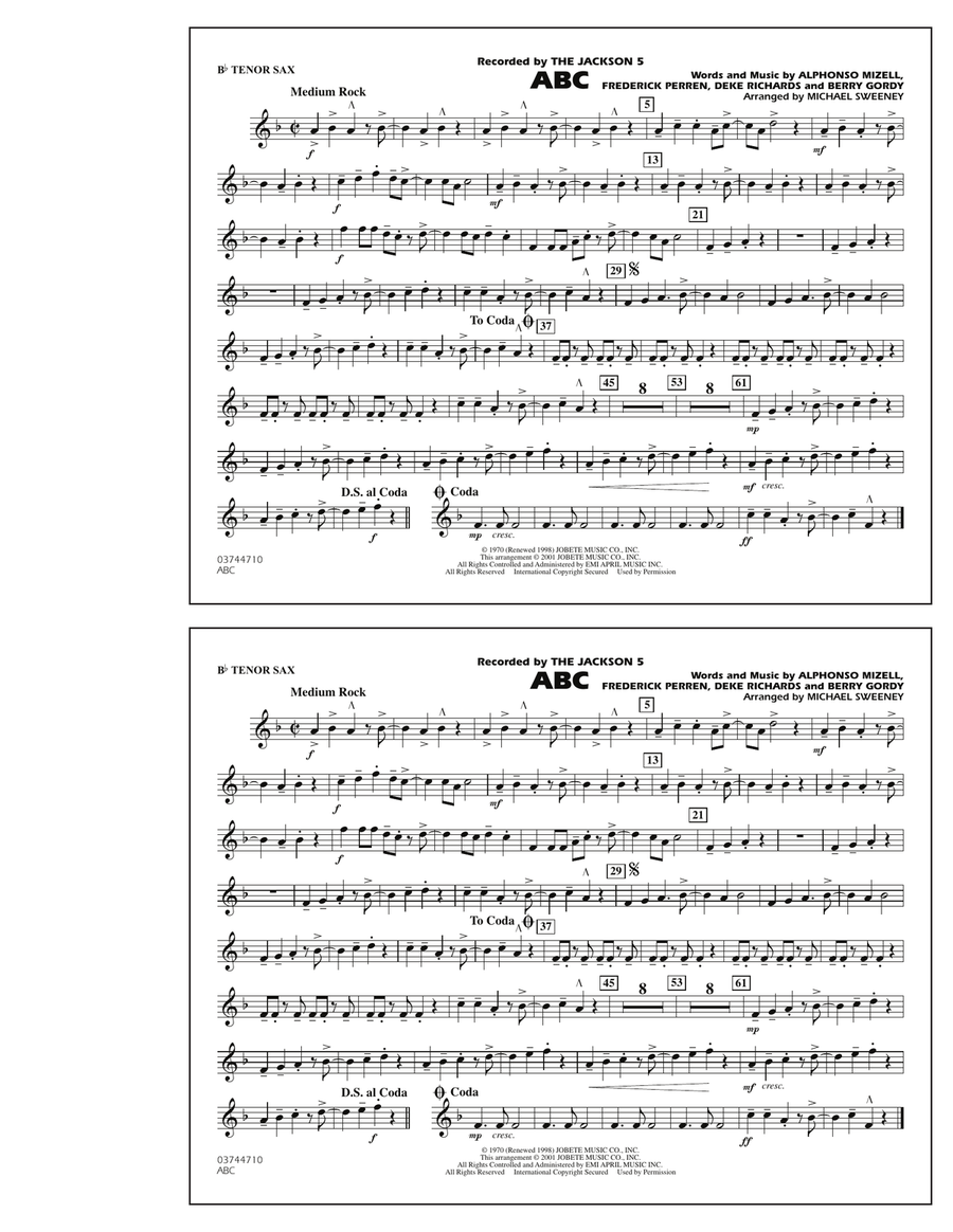 ABC - Bb Tenor Sax
