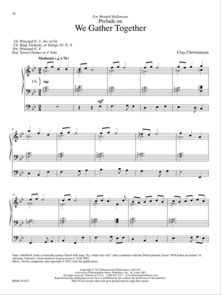 Now Let Us Rejoice: Ten Hymn Settings for Organ Organ Solo scores gallery preview page 9