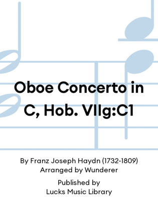Book cover for Oboe Concerto in C, Hob. VIIg:C1