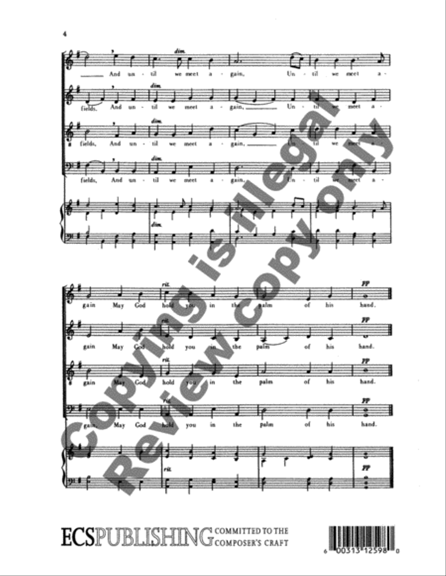 Benediction Benediction 4-Part scores gallery preview page 4