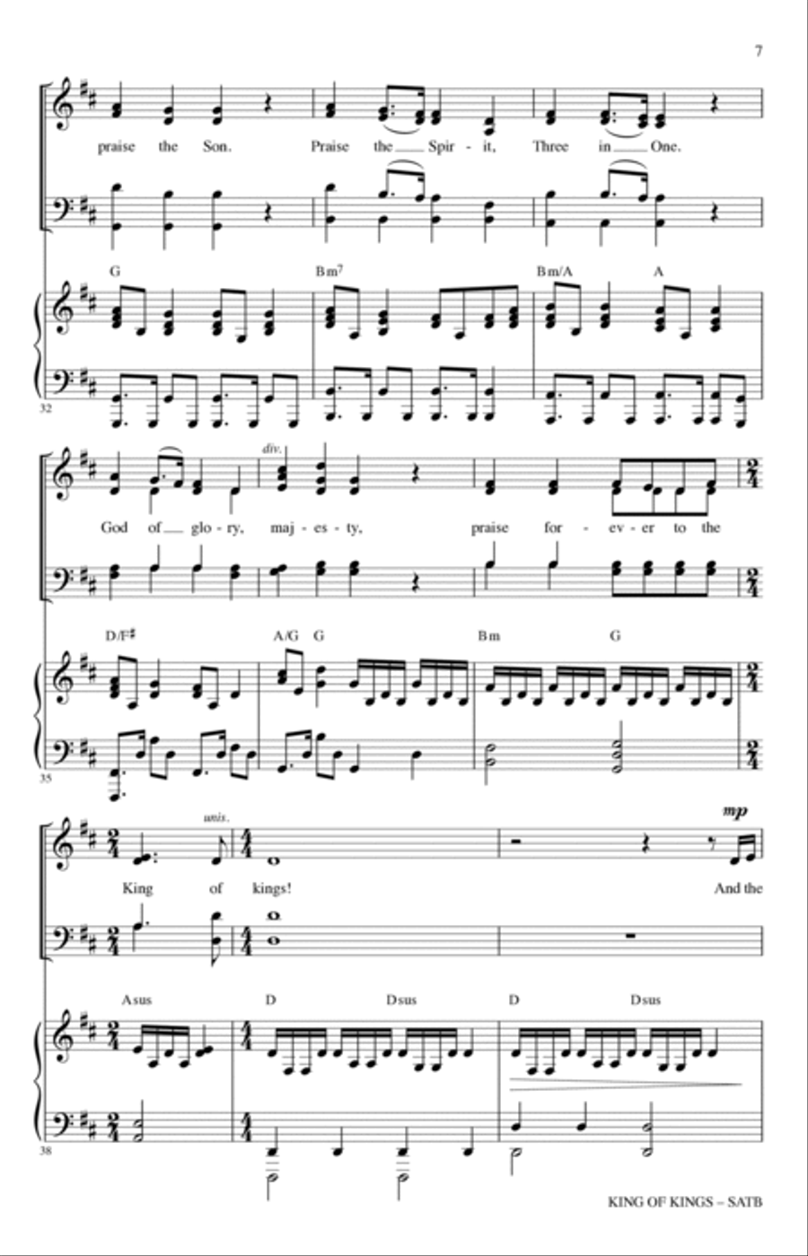 King Of Kings (arr. Heather Sorenson) 4-Part scores gallery preview page 6