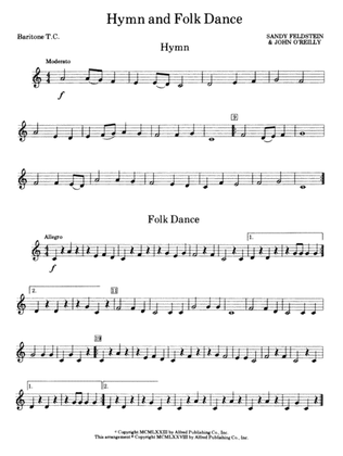 Hymn and Folk Dance: Baritone T.C.