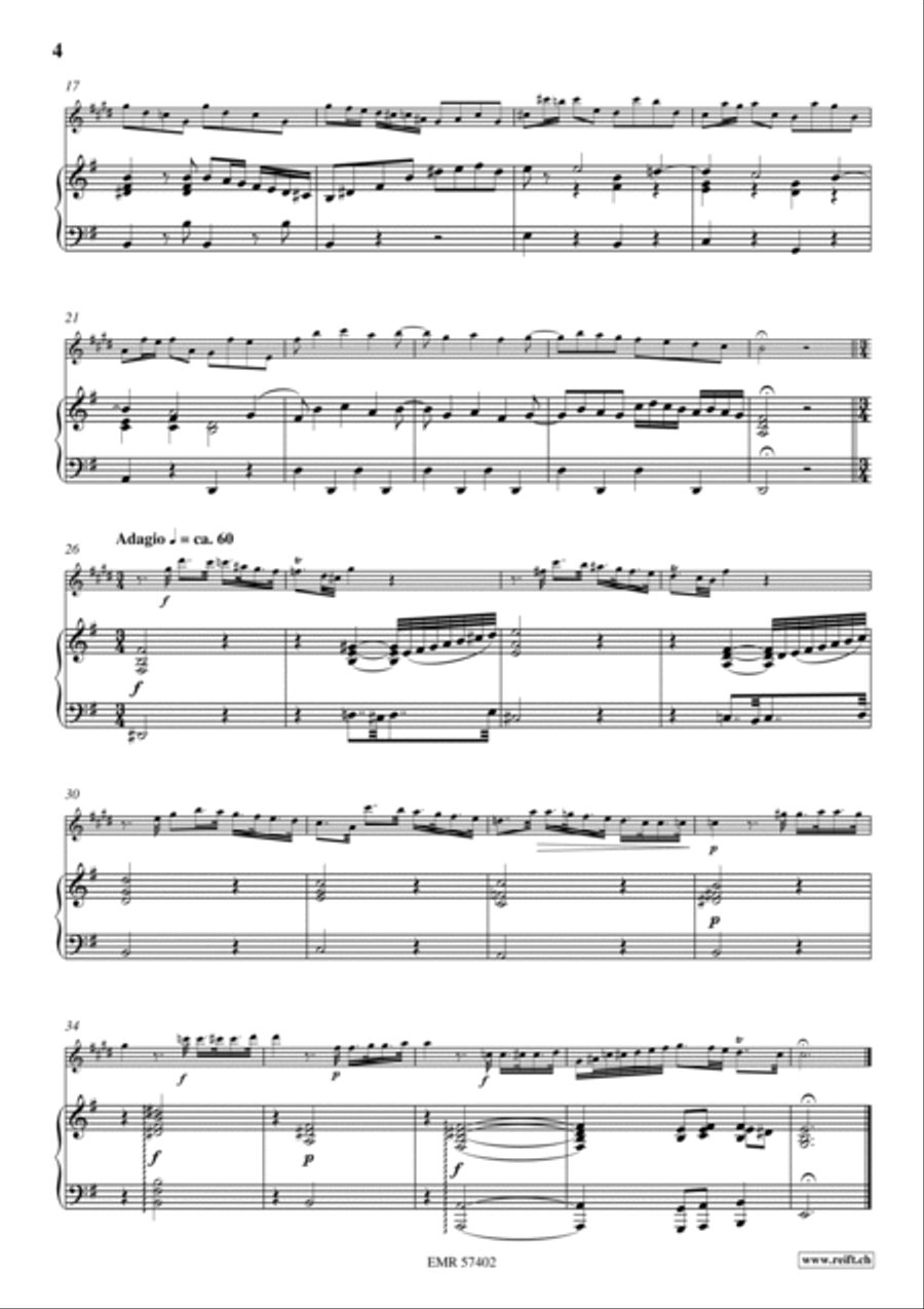 Sonata No. 4 Alto Saxophone scores gallery preview page 5