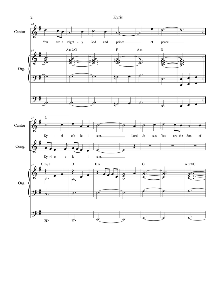 Mass of Our Lady Of Mercy (Full Score) 4-Part scores gallery preview page 3