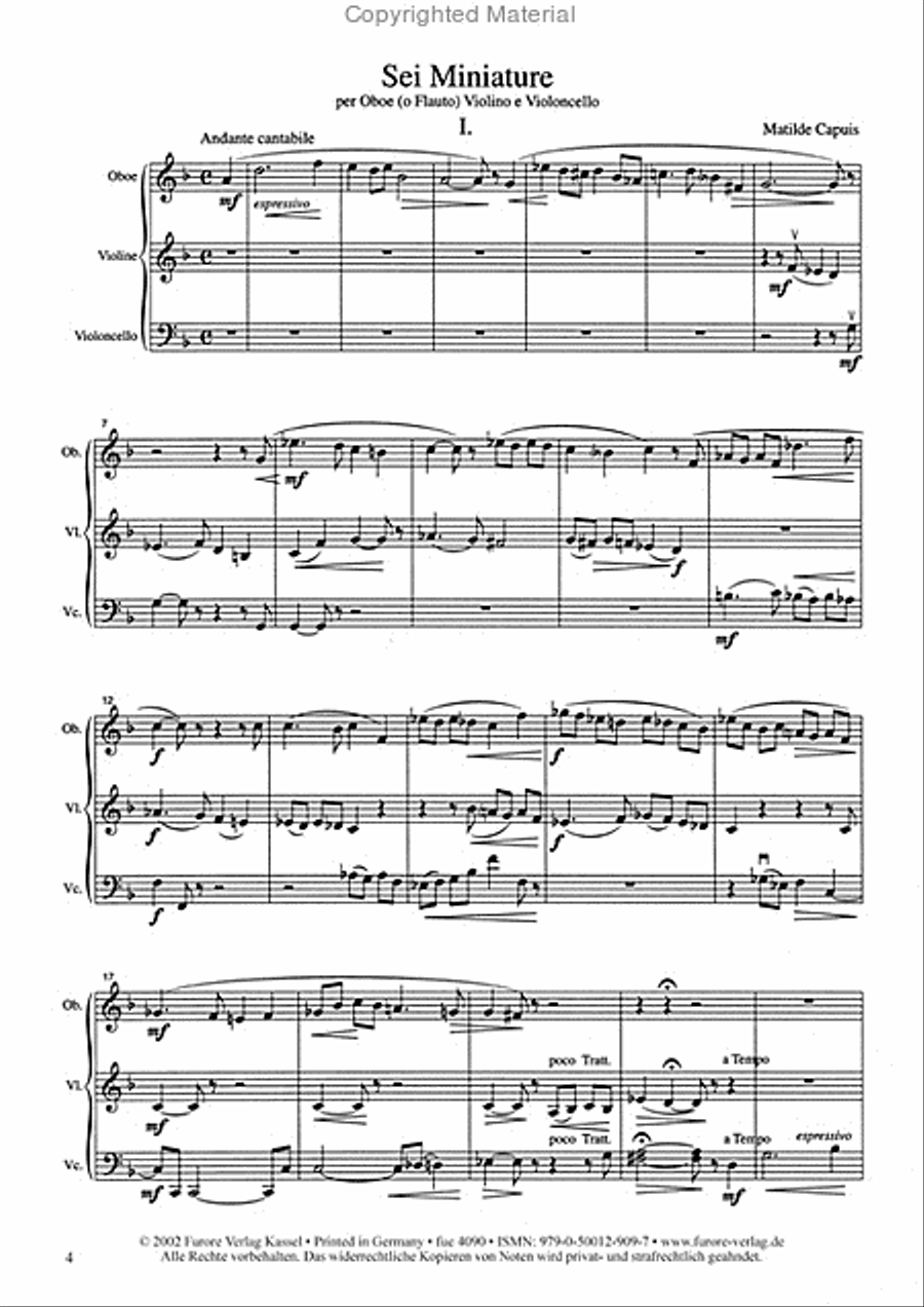 Sei Miniatures Flute scores gallery preview page 2