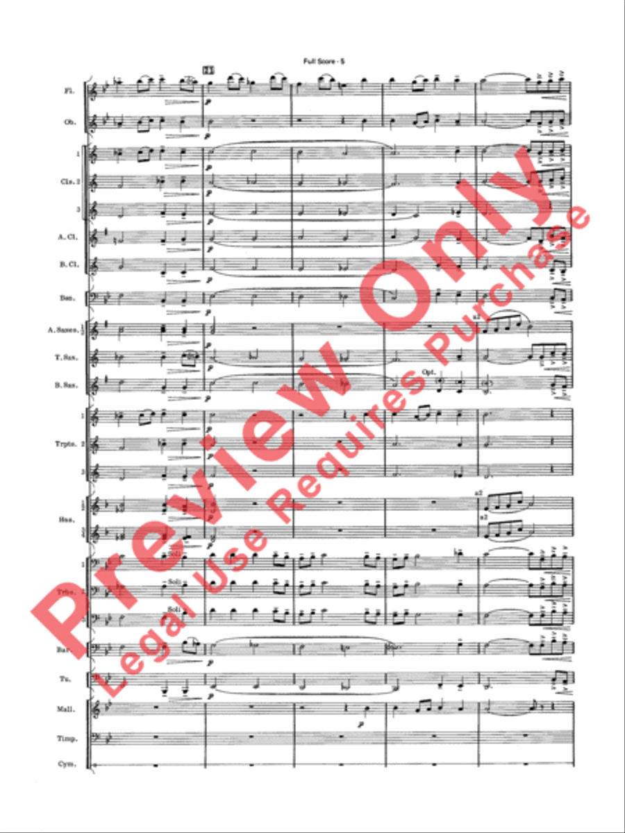 Have Yourself a Merry Little Christmas Concert Band scores gallery preview page 7
