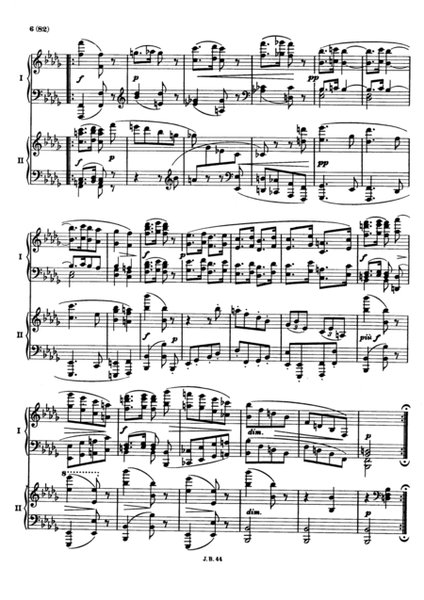Johannes Brahms - Variations on a Theme by Haydn in B flat major (2 pianos)
