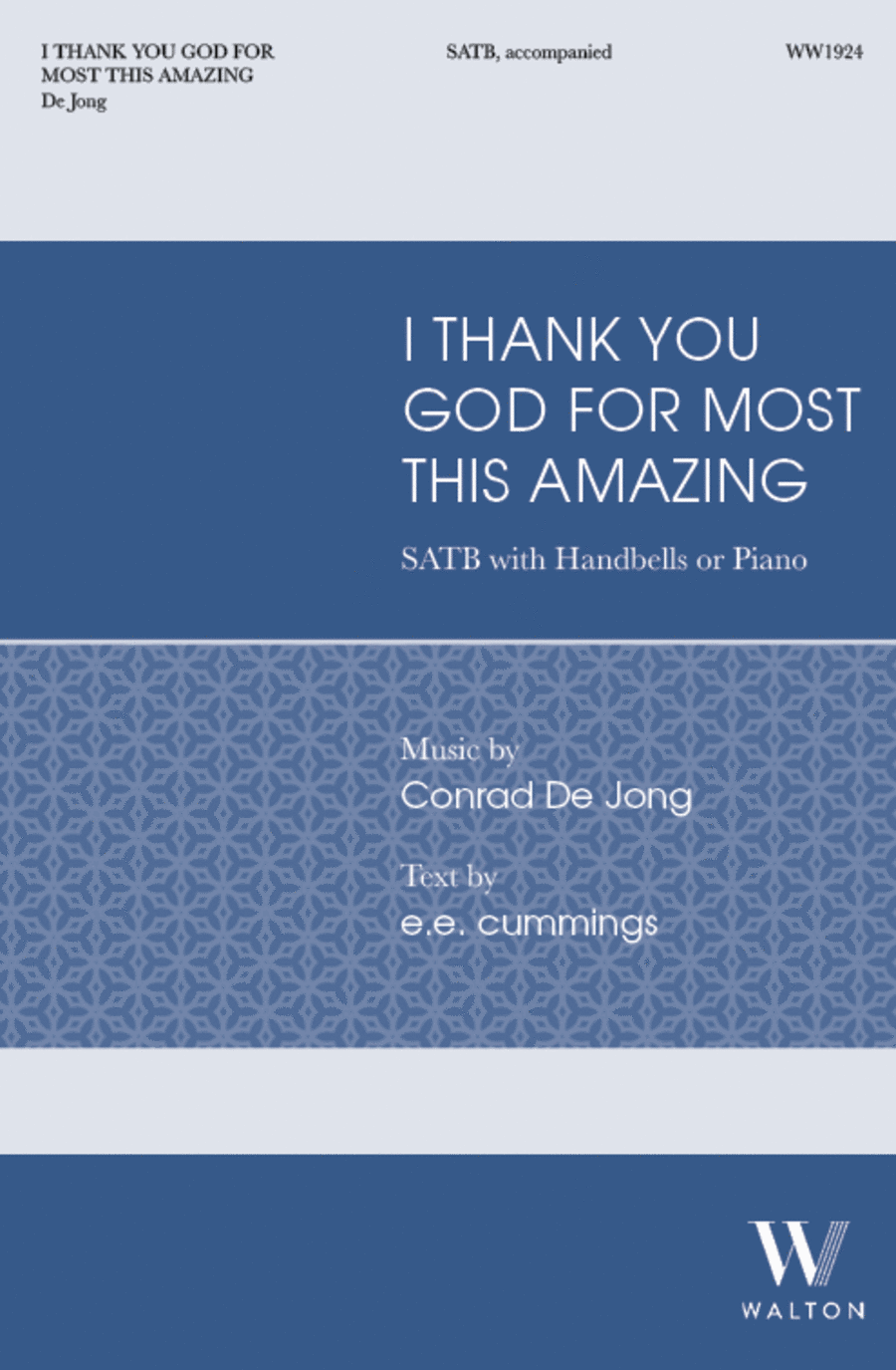 i thank You God for most this amazing 4-Part scores gallery preview page 1