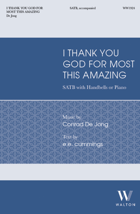 Book cover for i thank You God for most this amazing