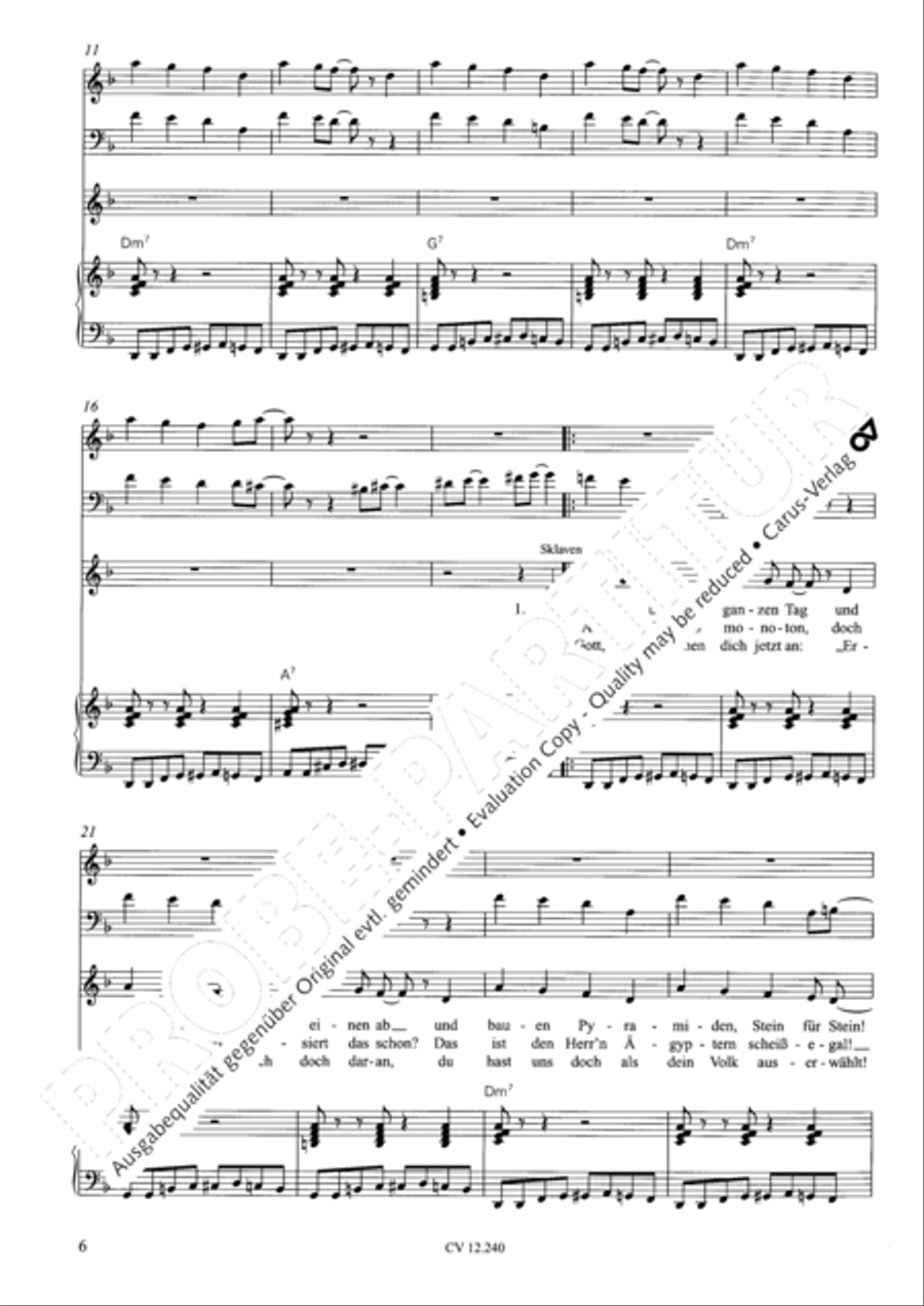 Israel in Agypten Children's Choir scores gallery preview page 7