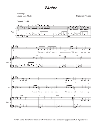 Winter (Duet for Tenor and Bass solo)