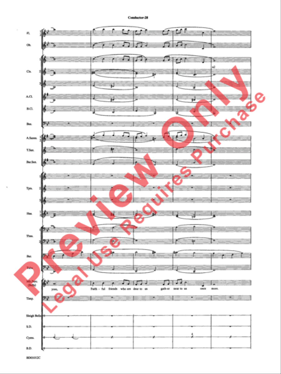 Christmas Pop Sing Along (for Concert Band with Audience Participation) Concert Band scores gallery preview page 30
