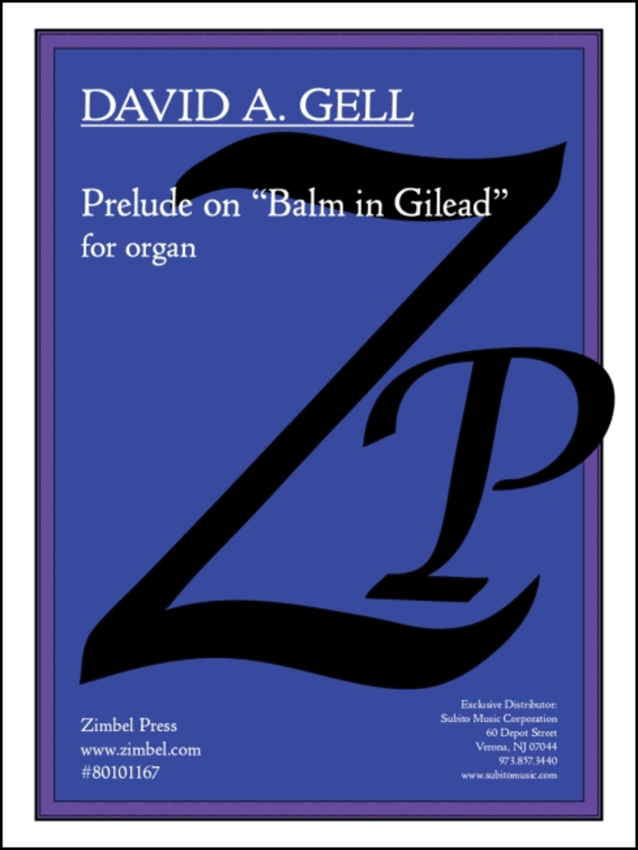 Prelude on Balm in Gilead