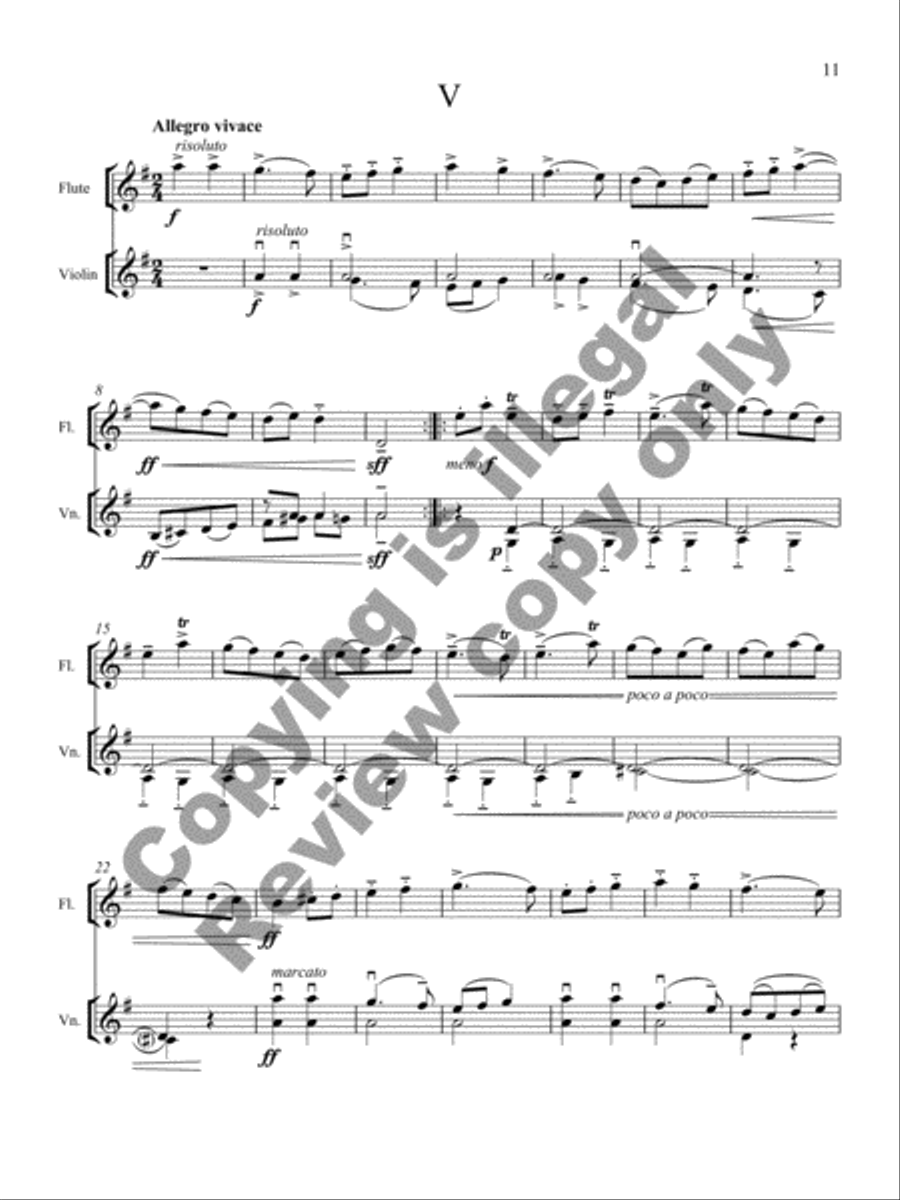 Partita Partita Flute scores gallery preview page 14