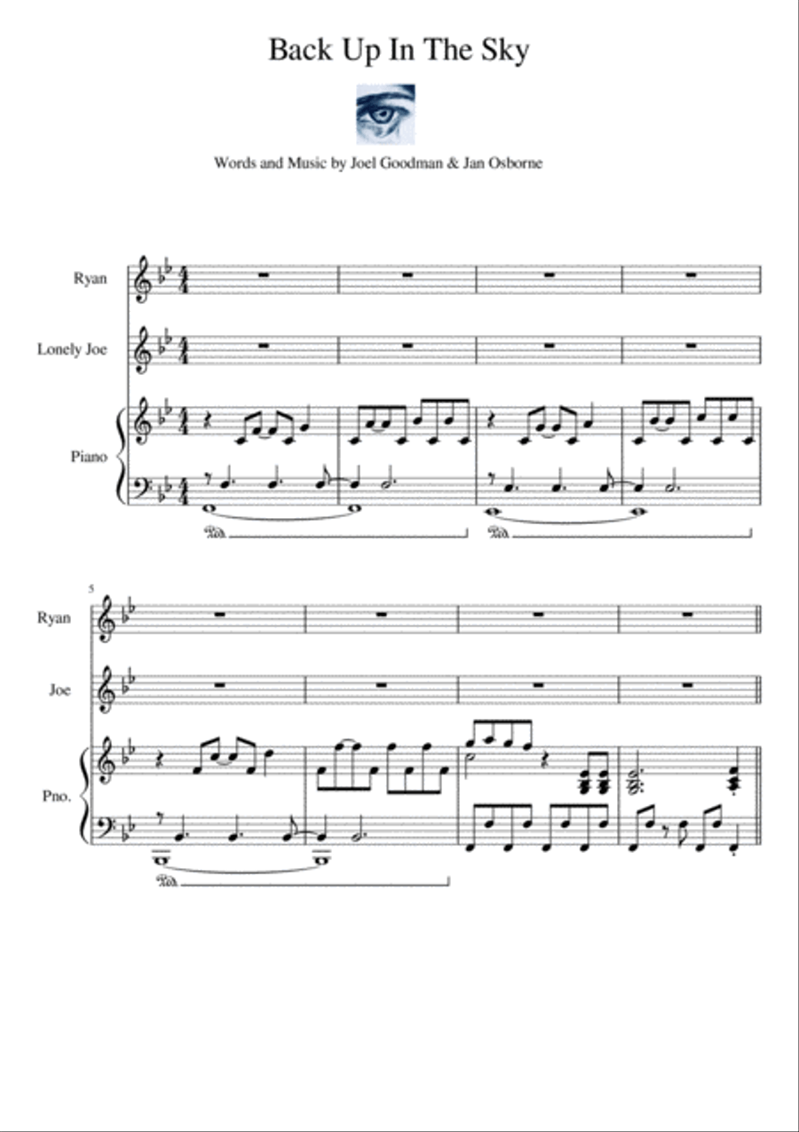 Back Up In The Sky Piano scores gallery preview page 1