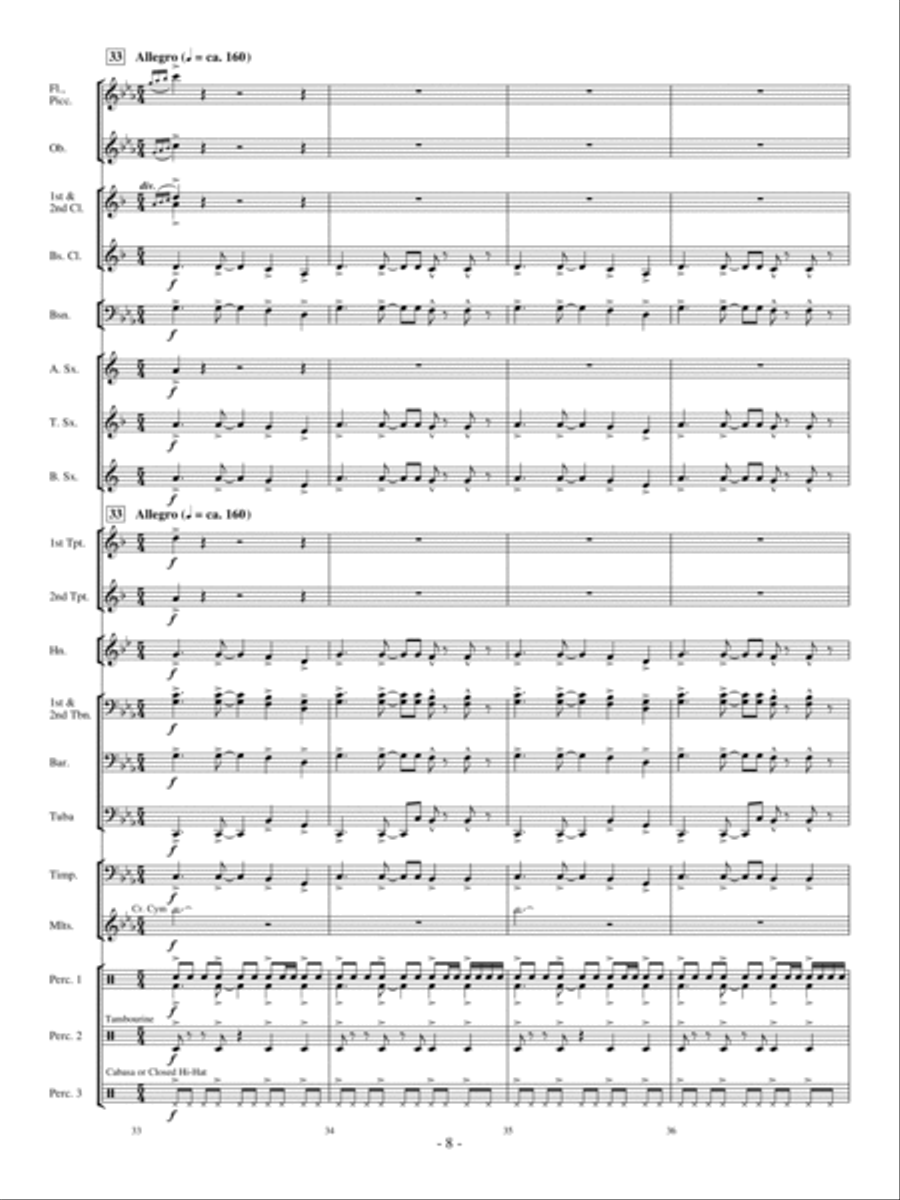 The Witch and the Saint Concert Band scores gallery preview page 7
