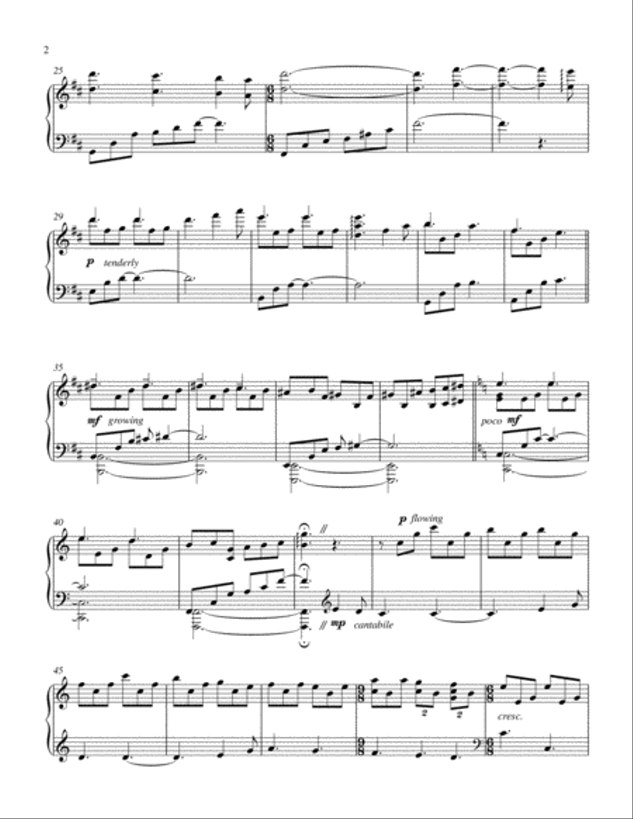 Come Thou Fount Piano Solo scores gallery preview page 2