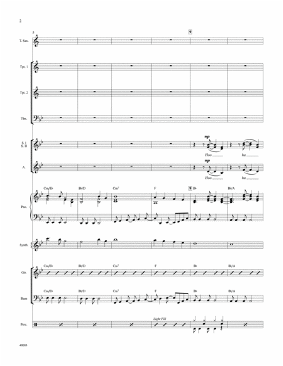When Will I See You Again Choir scores gallery preview page 19