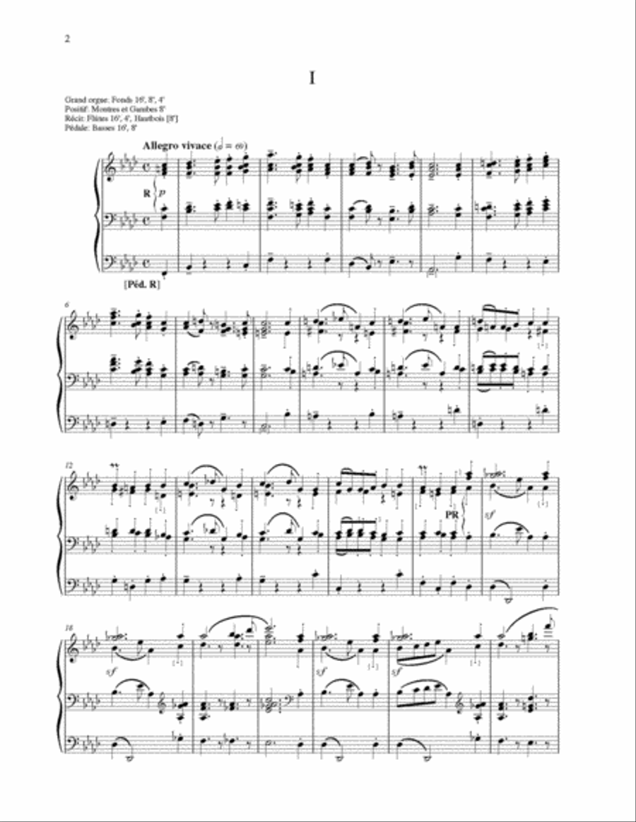 Symphonie V in F Minor Organ scores gallery preview page 4