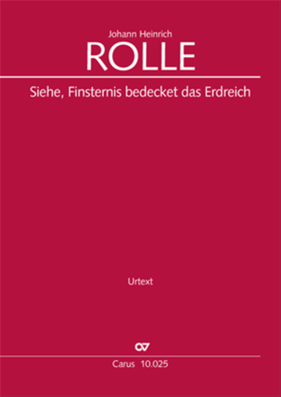 Siehe, Finsternis bedecket das Erdreich 4-Part scores gallery preview page 1