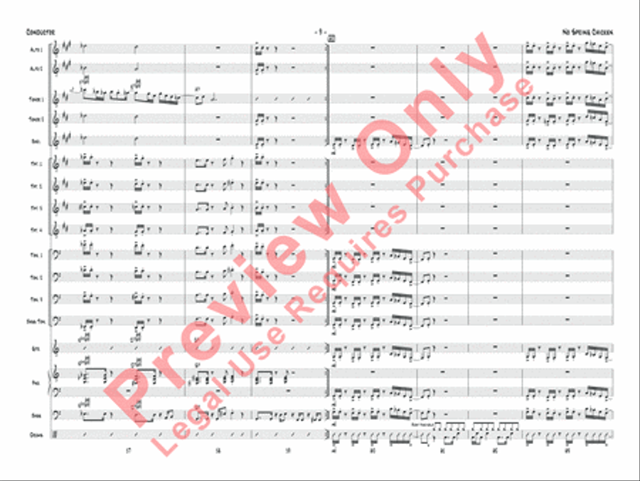 No Spring Chicken Jazz Ensemble scores gallery preview page 12