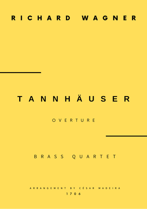 Book cover for Tannhäuser (Overture) - Brass Quartet (Full Score and Parts)