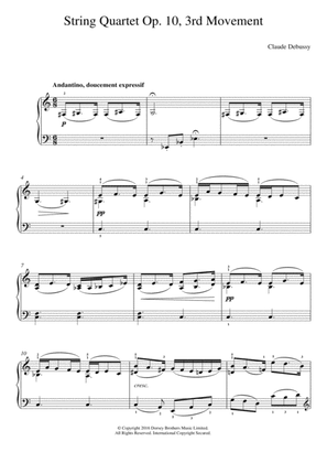 String Quartet Op.10, 3rd Movement