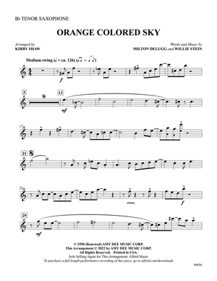 Orange Colored Sky: B-flat Tenor Saxophone