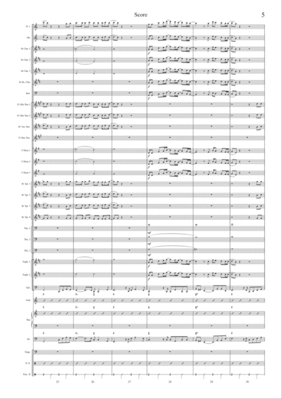 Space Oddity Space Oddity Concert Band scores gallery preview page 6