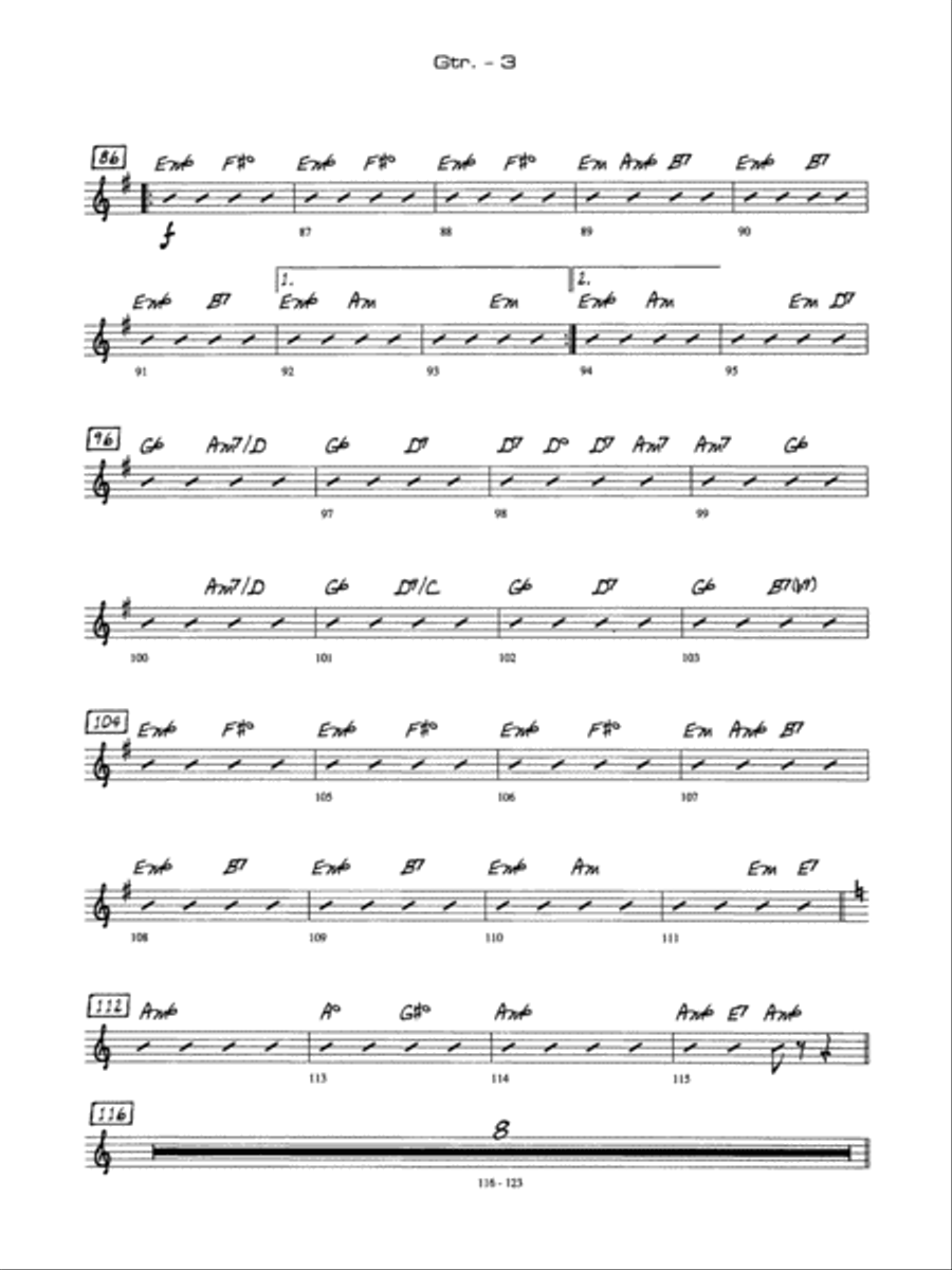 A Salute to Benny Goodman: Guitar Jazz Ensemble scores gallery preview page 3