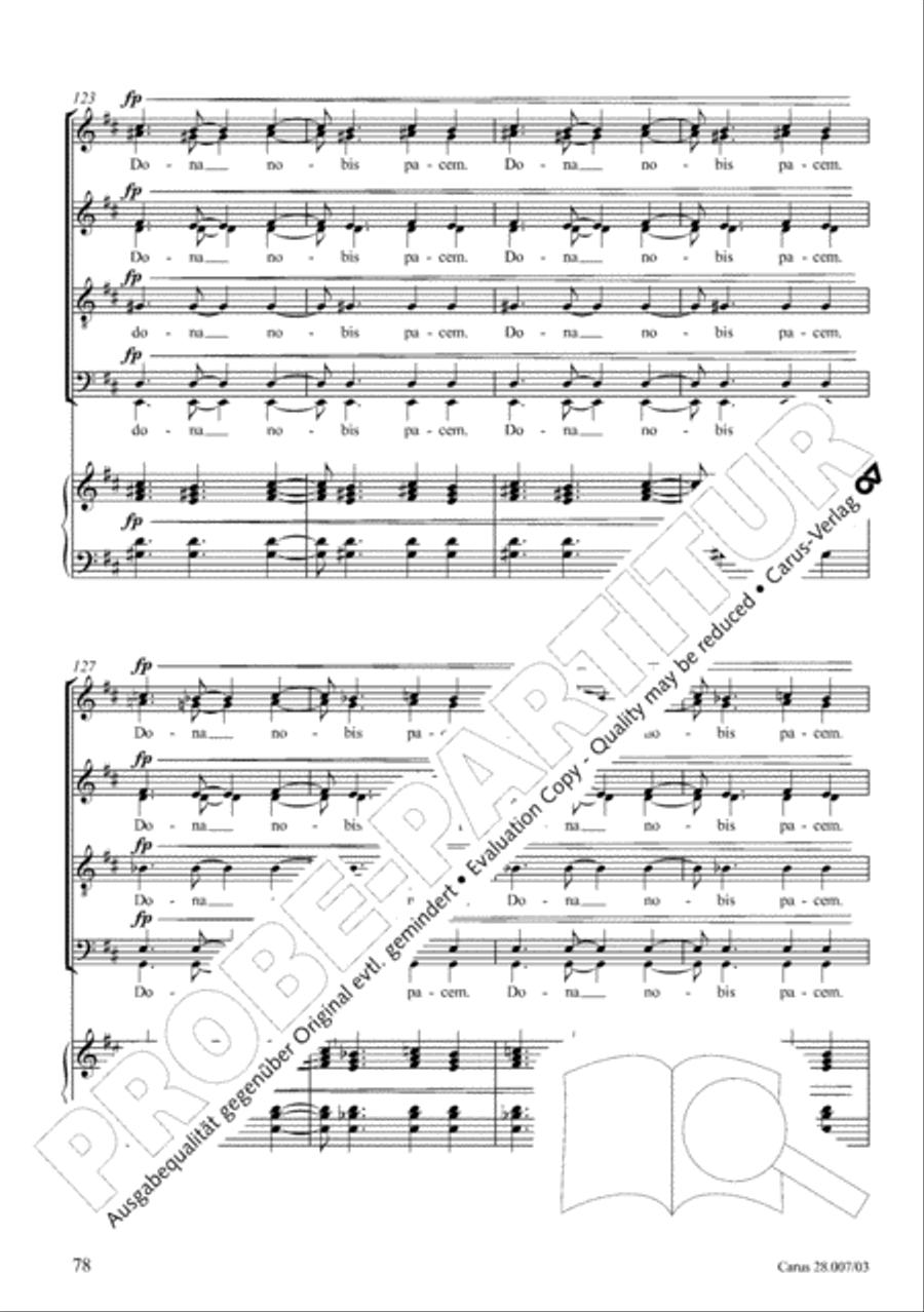Missa latina 4-Part scores gallery preview page 79