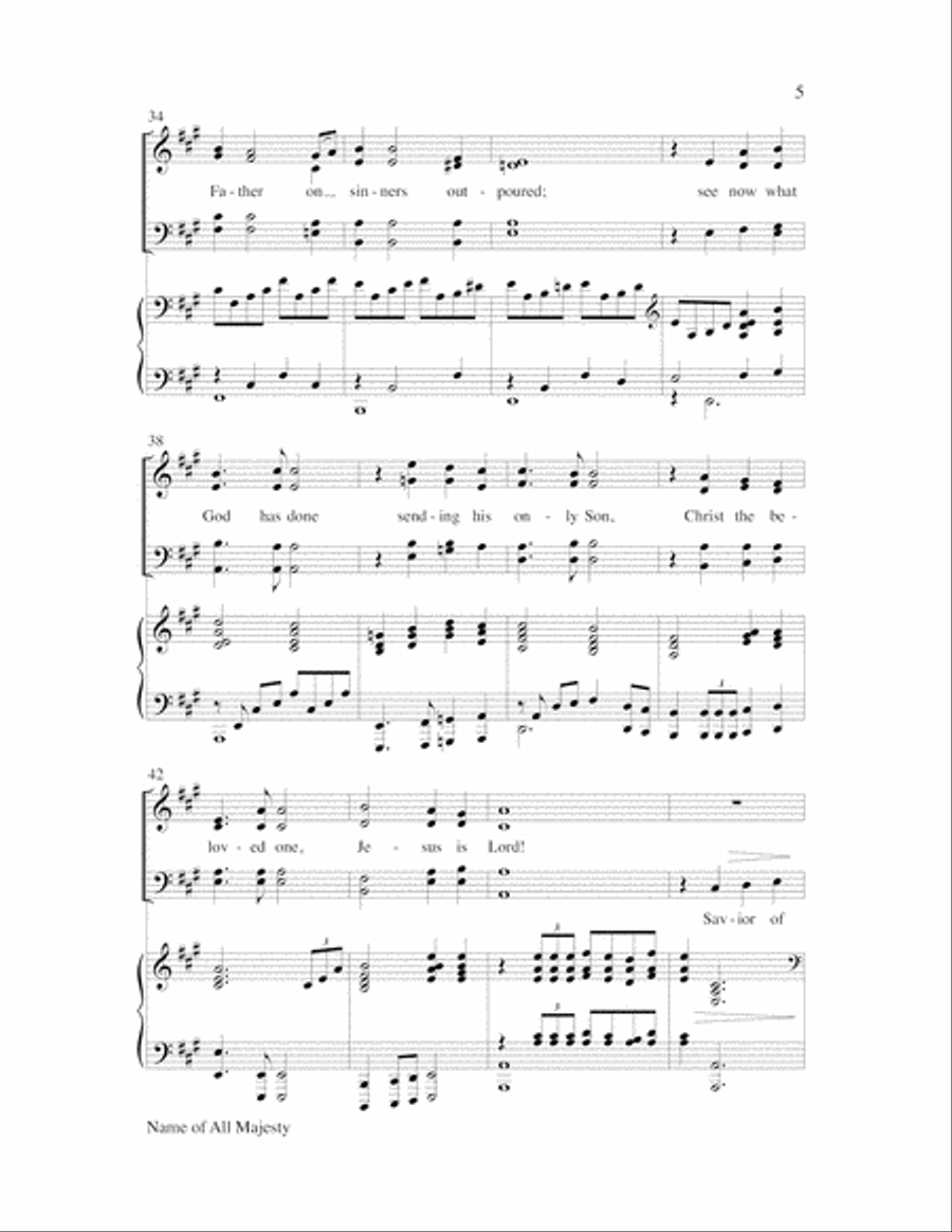 Name of All Majesty Name of All Majesty Choir scores gallery preview page 5