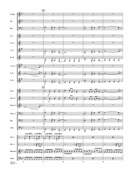 Applause - Conductor Score (Full Score)