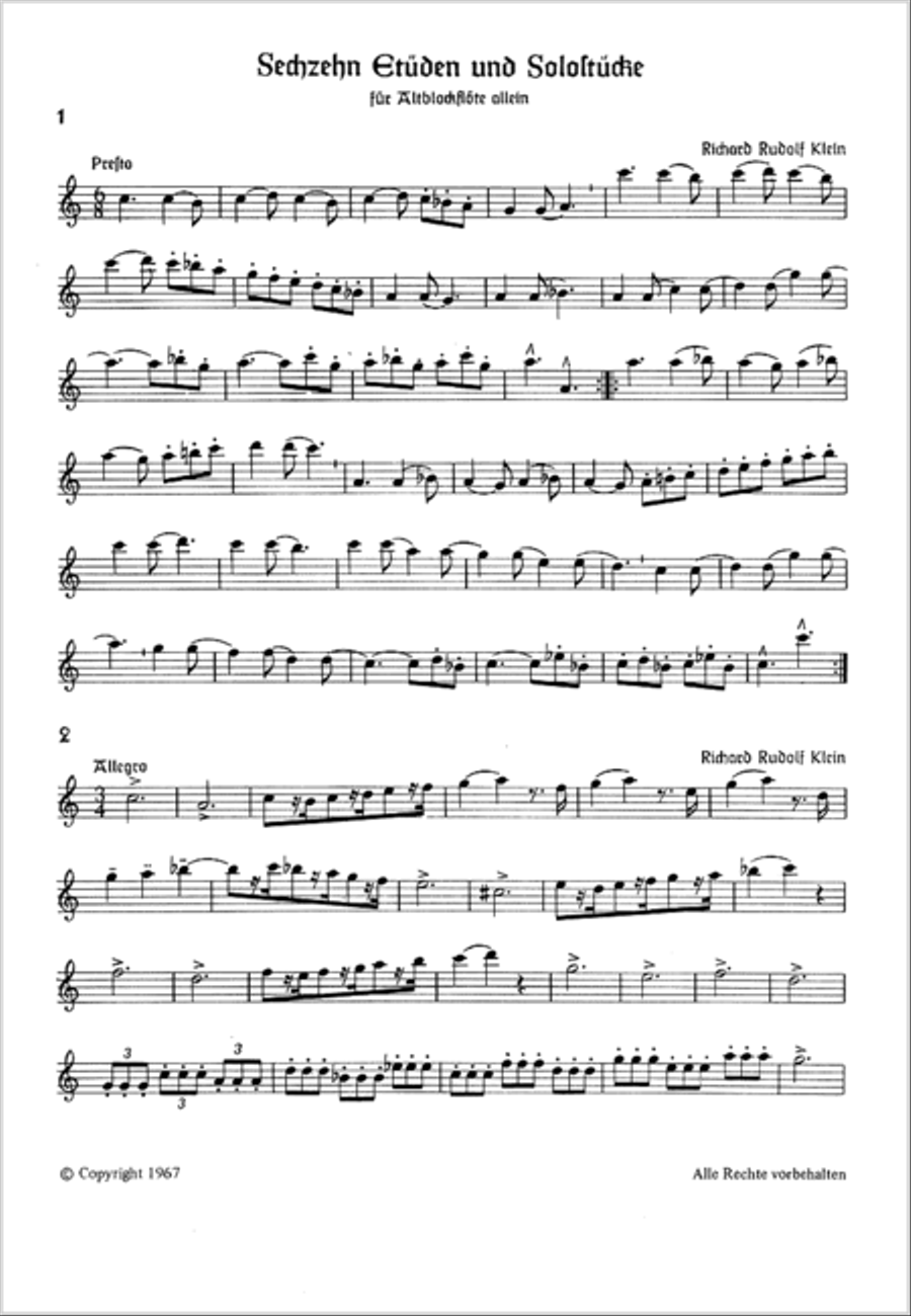 Schule fur Altblockflote Schule fur Altblockflote Recorder scores gallery preview page 2