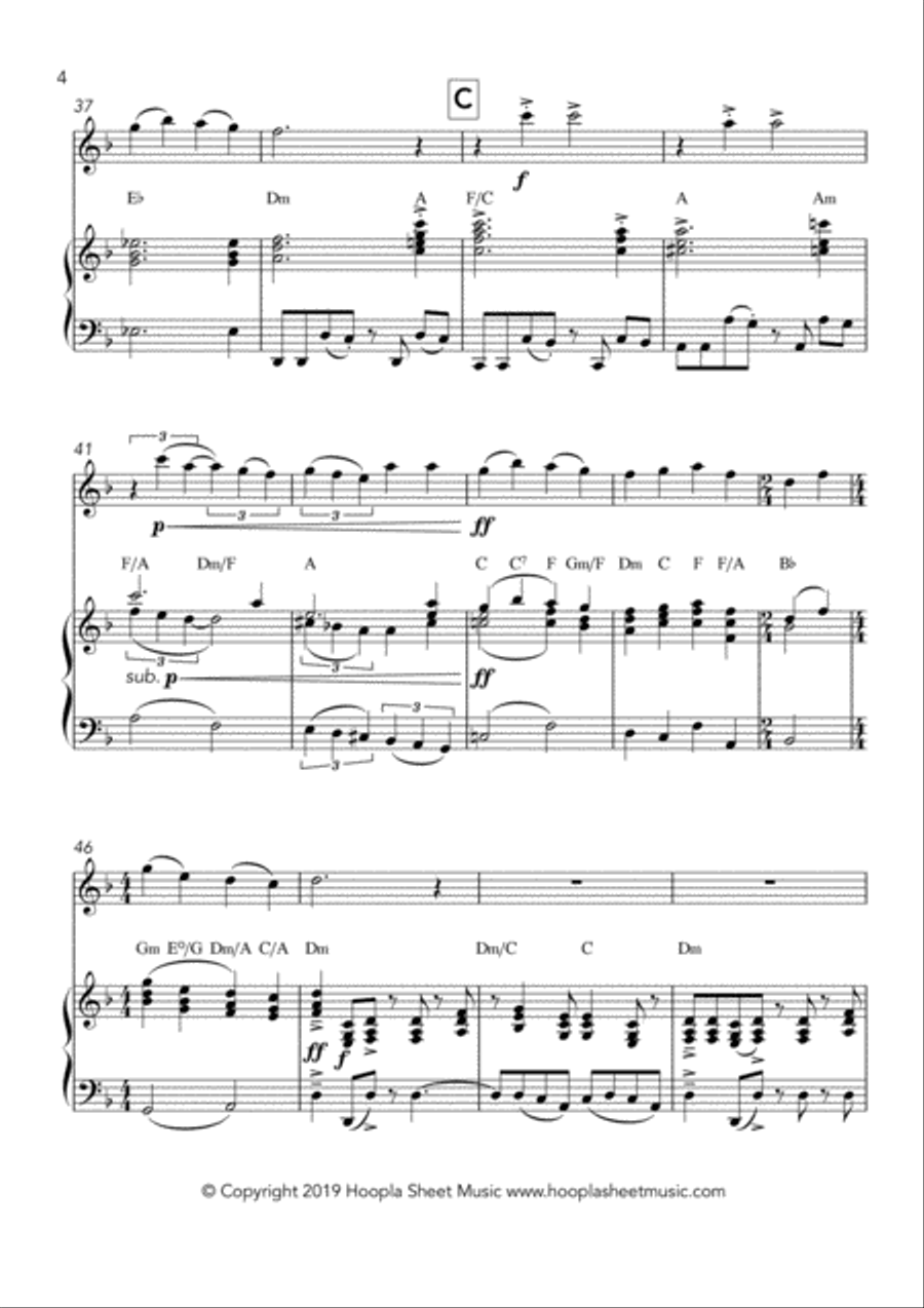 Emmanuel Rock (O Come, O Come Emmanuel) Flute Solo scores gallery preview page 4