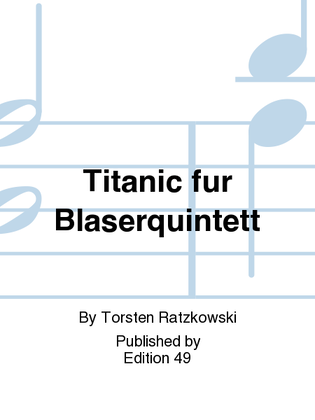 Book cover for Titanic fur Blaserquintett