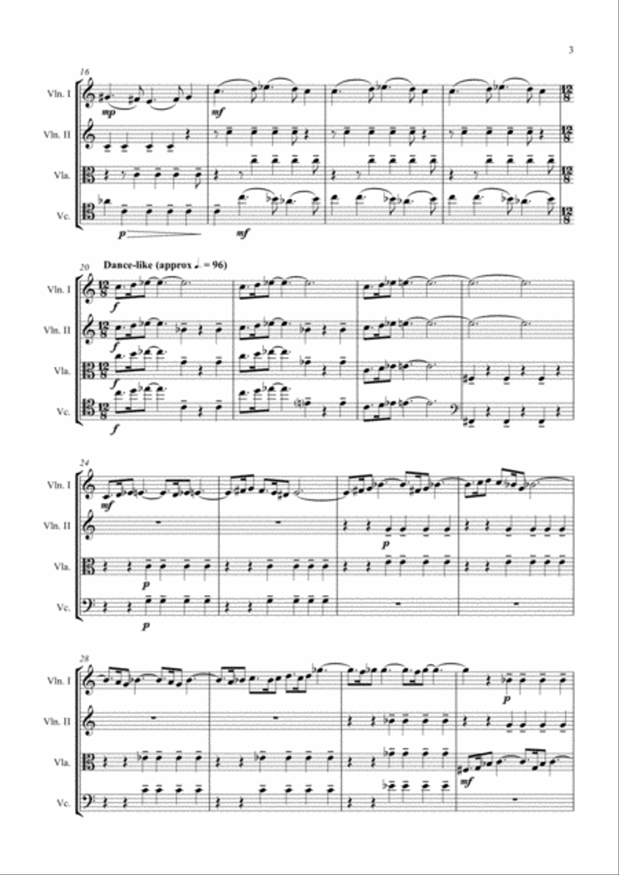 In Conversation (String Quartet) String Quartet scores gallery preview page 3