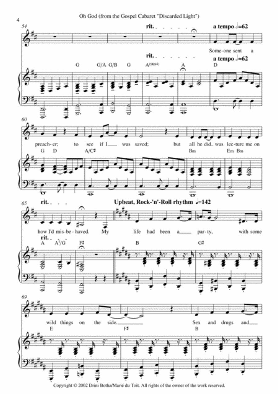 Oh God Voice scores gallery preview page 4