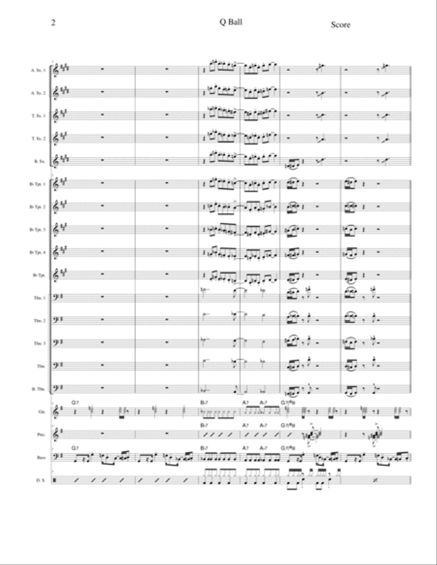 Q Ball Jazz Ensemble scores gallery preview page 3