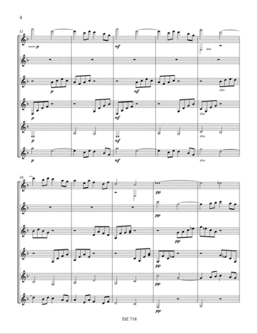 Rêverie Guitar Ensemble scores gallery preview page 4