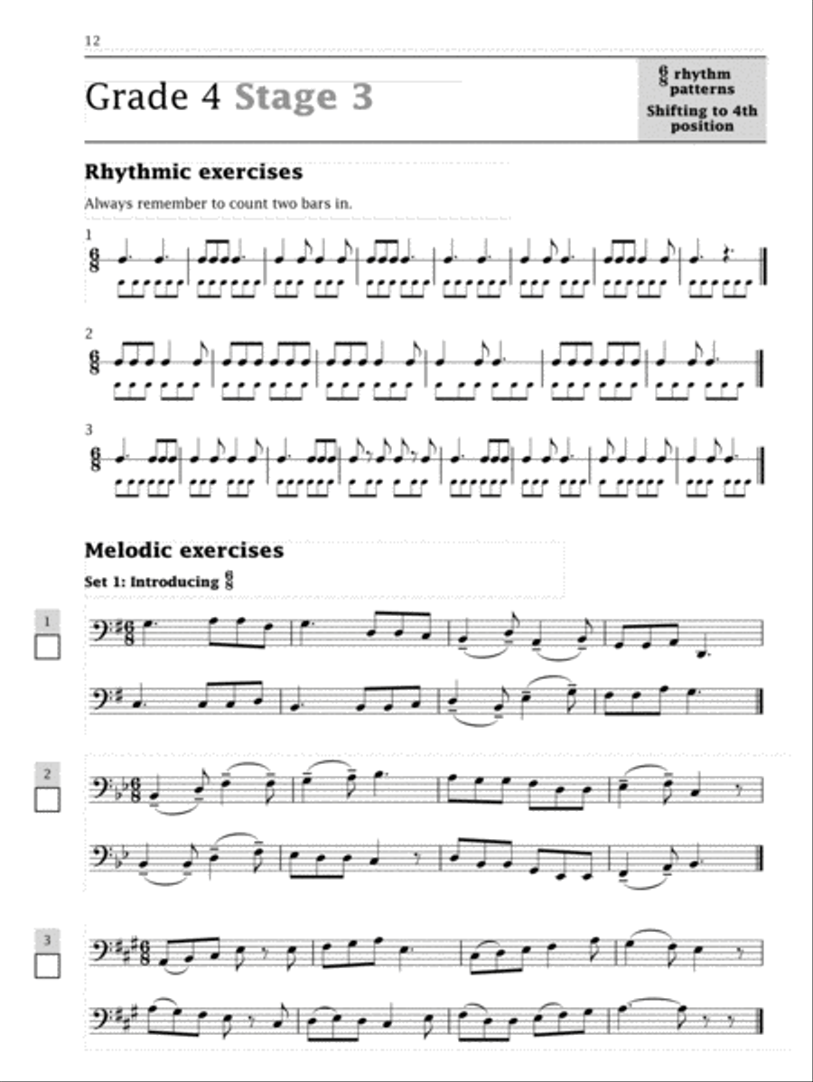 Improve Your Sight-reading! Cello, Grade 4-5 Cello scores gallery preview page 4