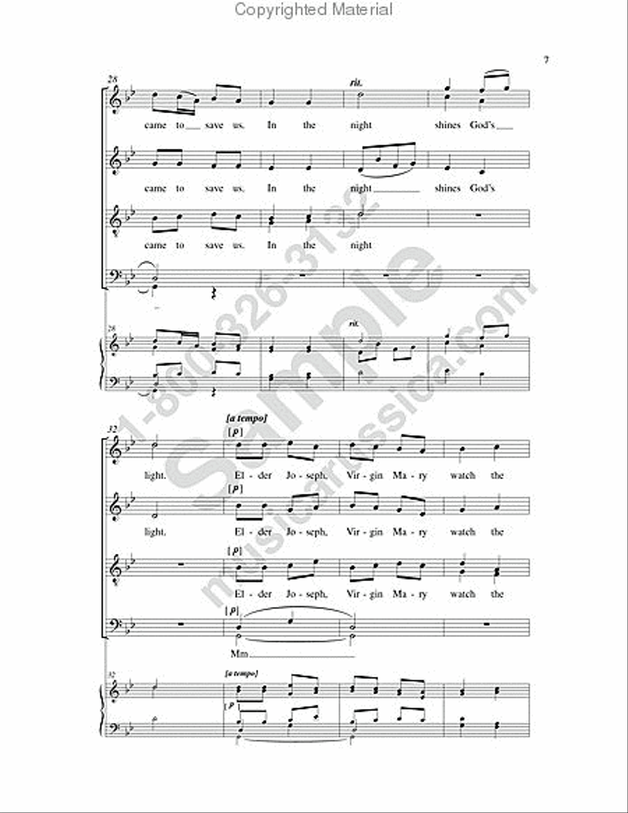 Shepherds of Bethlehem 4-Part scores gallery preview page 6