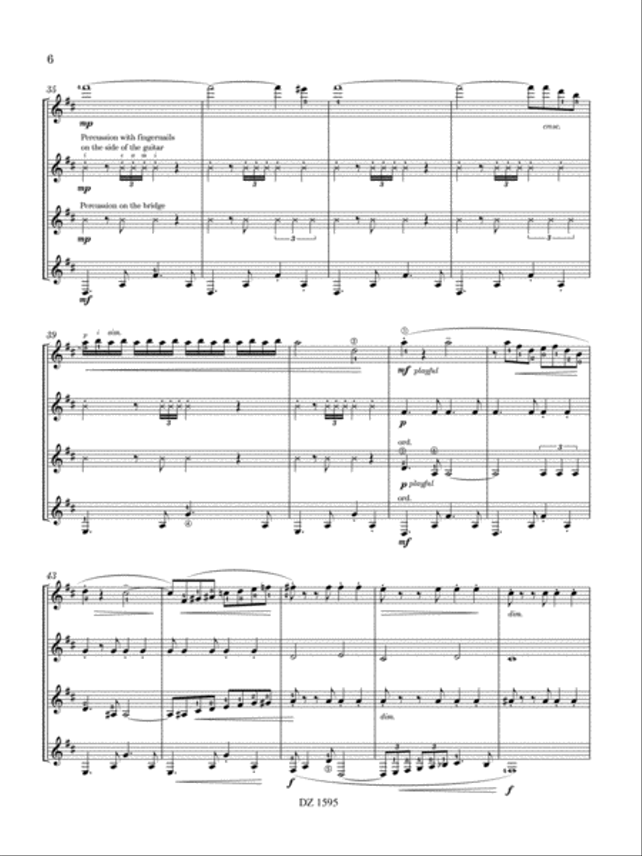 Intermezzo Guitar Ensemble scores gallery preview page 6