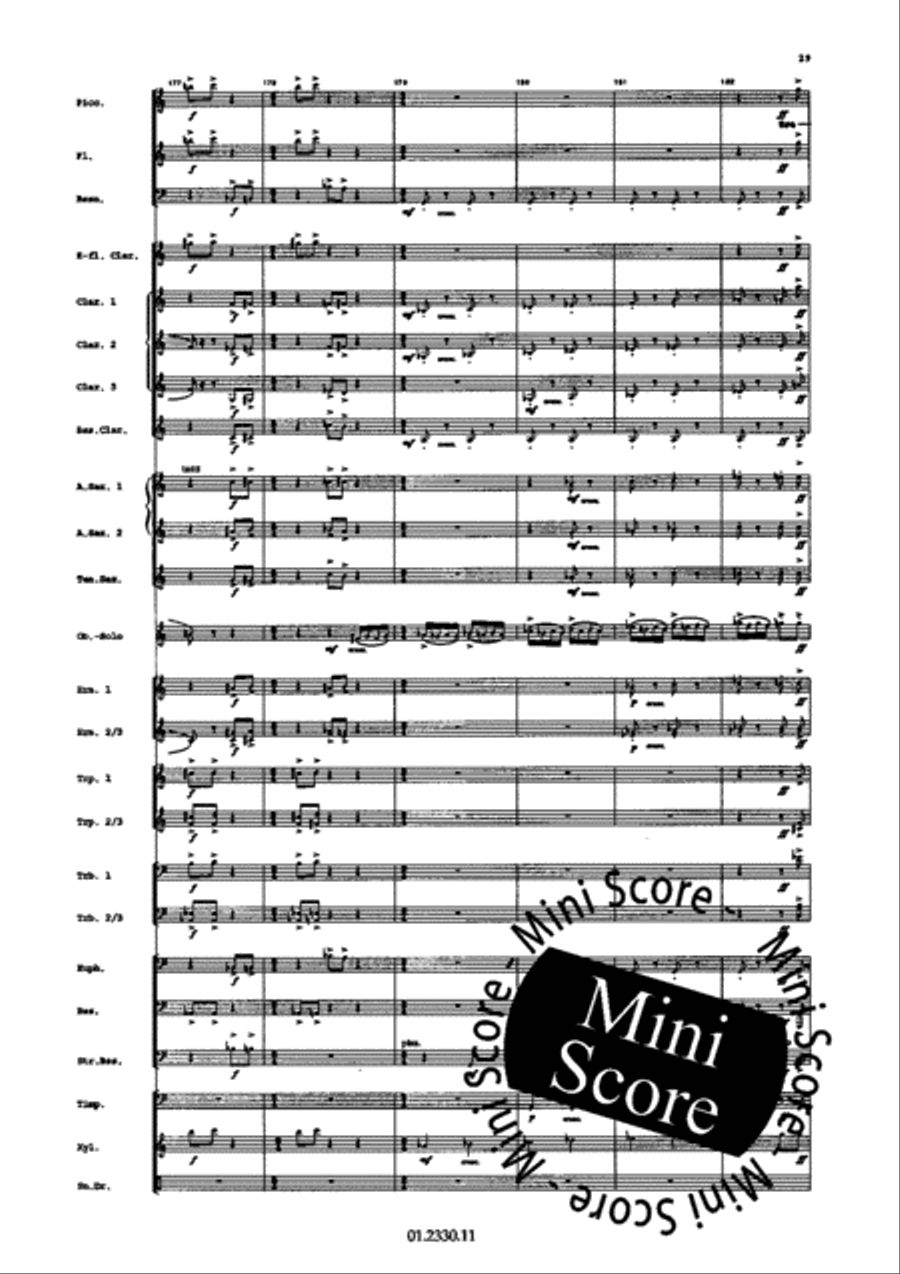 Concerto Pour Harmonica Concerto Pour Harmonica Concert Band scores gallery preview page 35