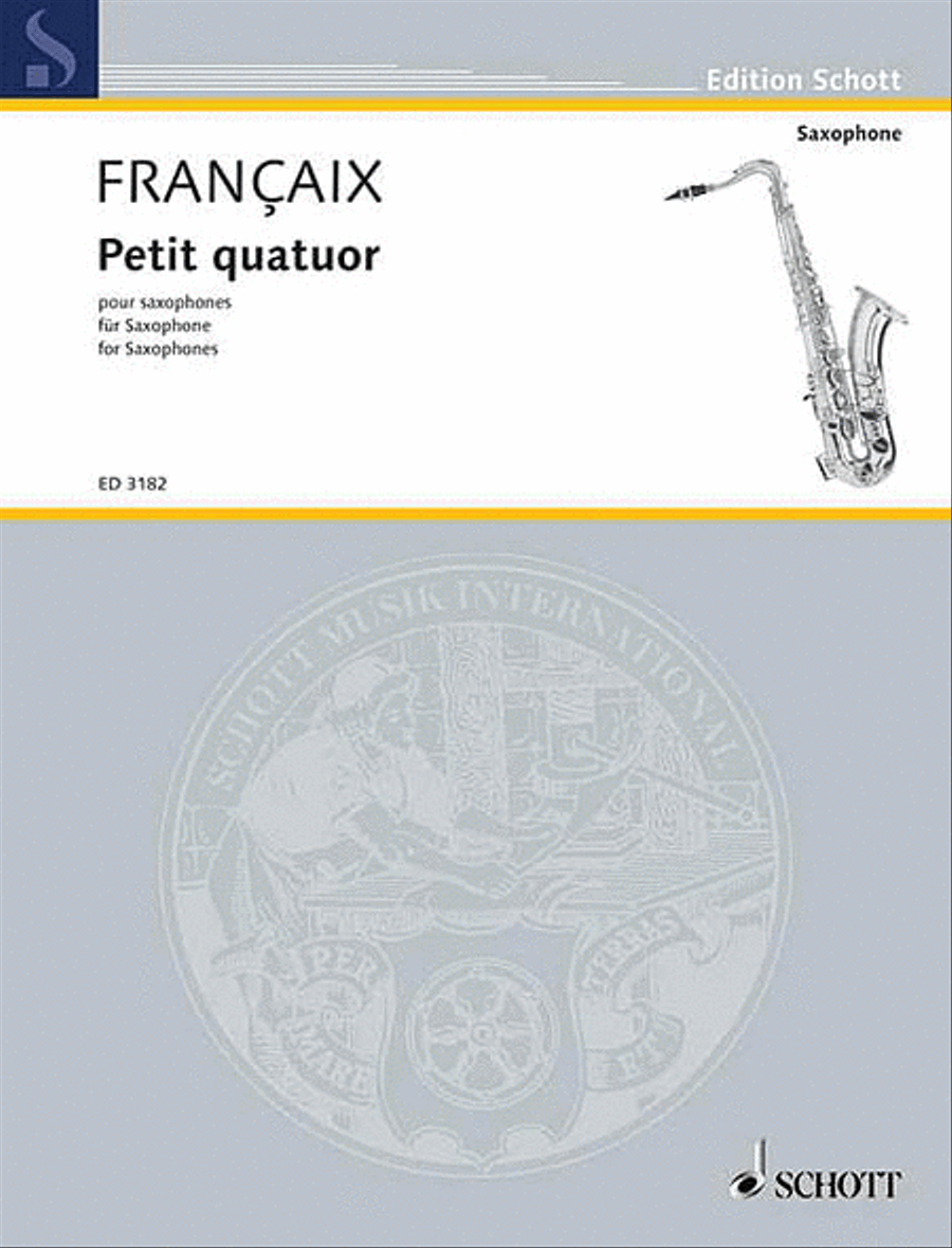 Petit Quatuor pour Saxophones Saxophone Quartet scores gallery preview page 1