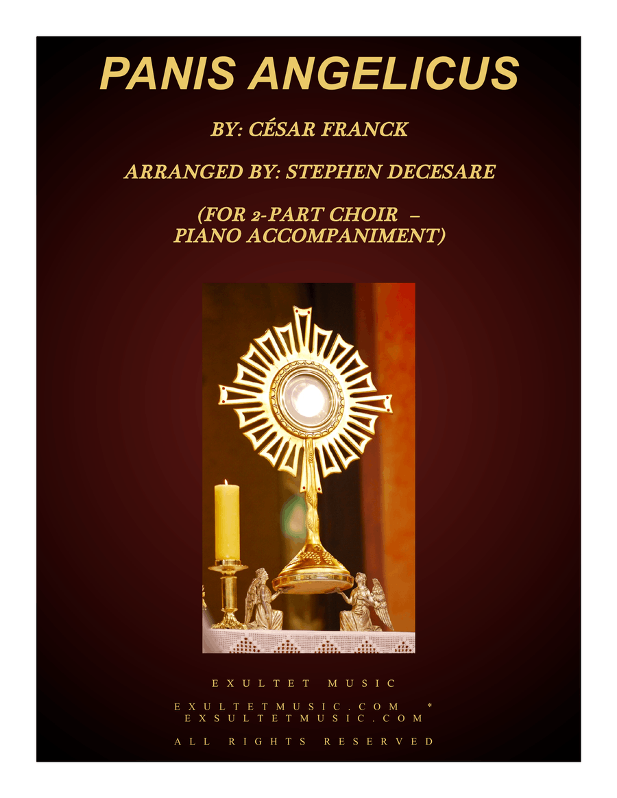 Panis Angelicus (for 2-part choir - Piano Accompaniment) 2-Part scores gallery preview page 1